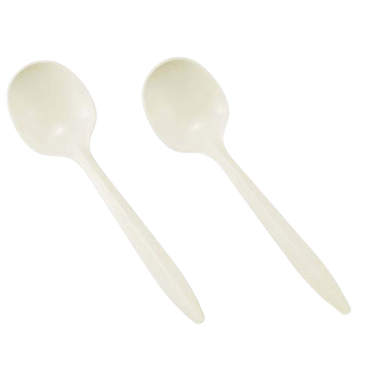 Bio-Based Medium Soup Spoons - 1000 pcs