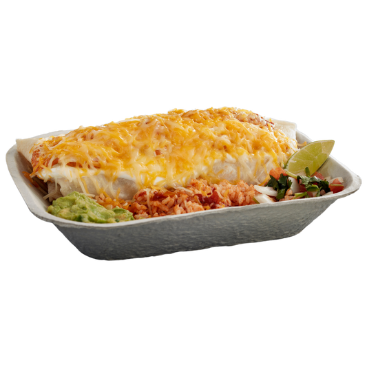 6.7" X 4.7" Pulp Food Trays - 840 pcs