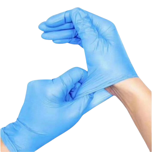 X-Large Powder Free Blue Vinyl Gloves - 100/box, 10box/cs