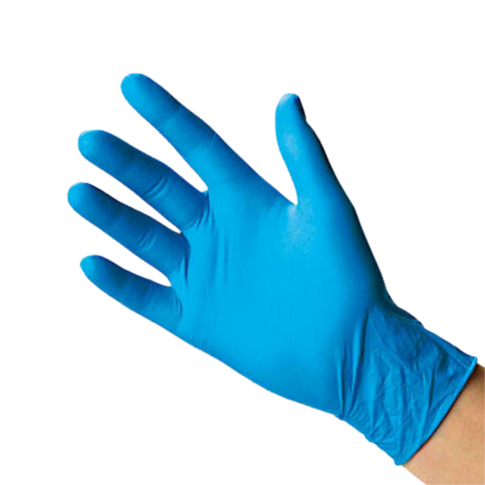 Large Blue Nitrile Gloves - 100/box, 10box/cs