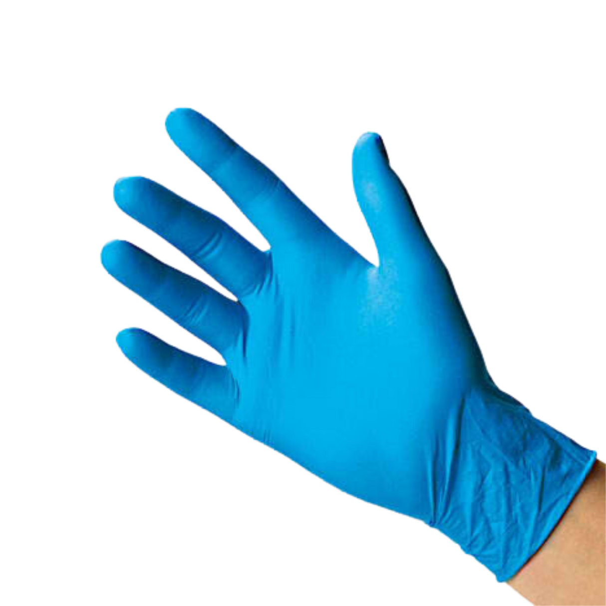 Medium Blue Nitrile Gloves - 100/box, 10box/cs