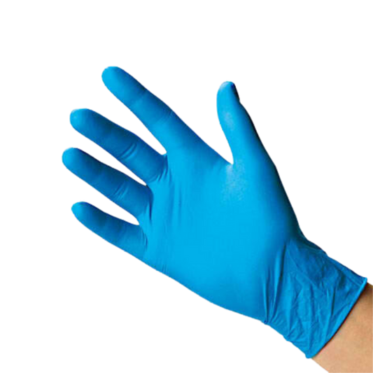 Medium Blue Nitrile Gloves - 100/box, 10box/cs