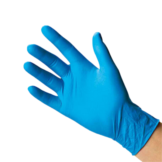 Small Blue Nitrile Gloves - 100/box, 10box/cs