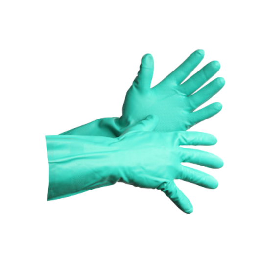 13" Small Green Nitrile Gloves - 12 Pairs, 10 bag/cs