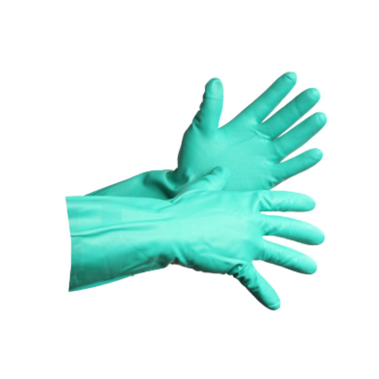 13" Extra Large Green Nitrile Gloves - 12 Pairs, 10 bag/cs