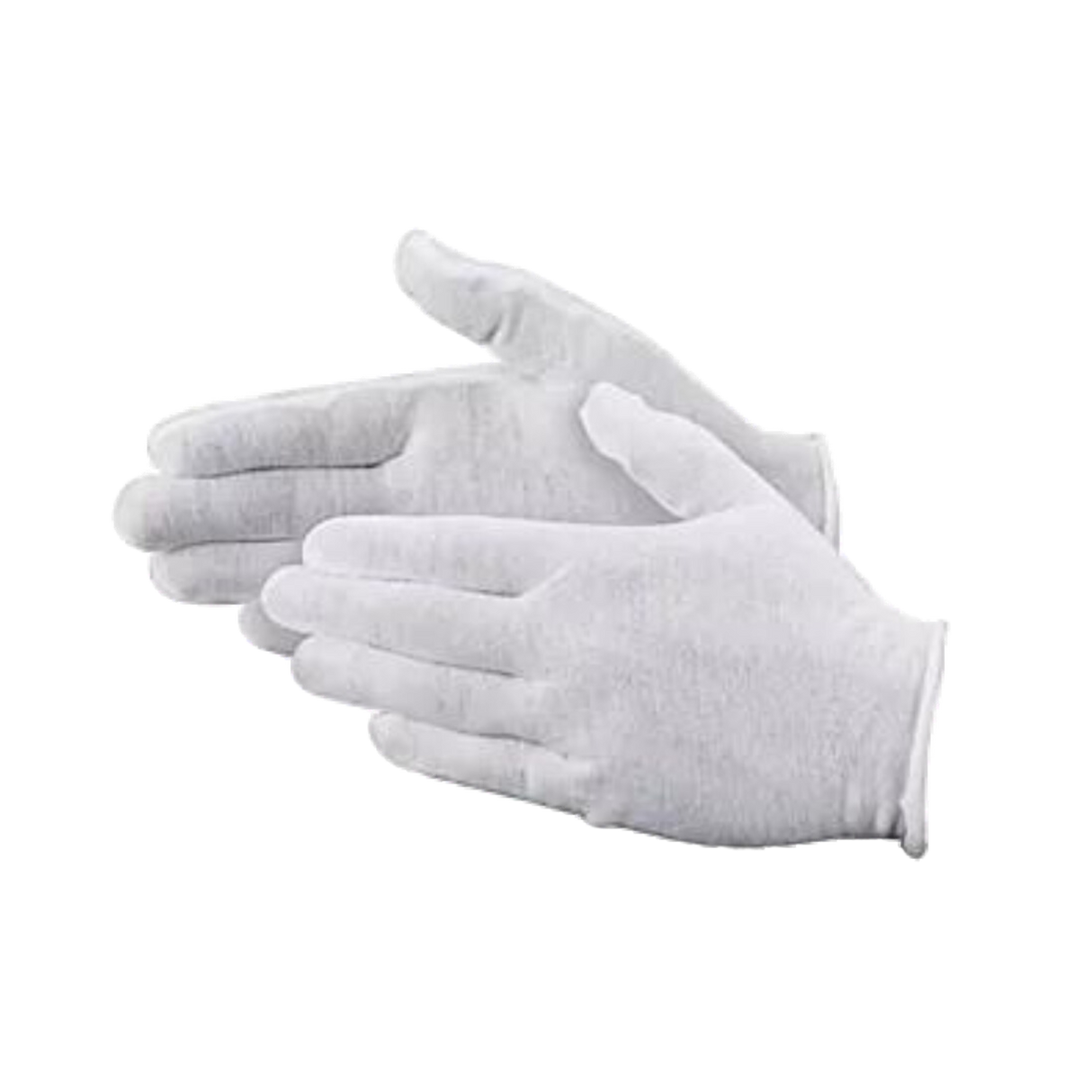 100% Cotton Light Weight Mens Inspector Gloves - 12 pairs