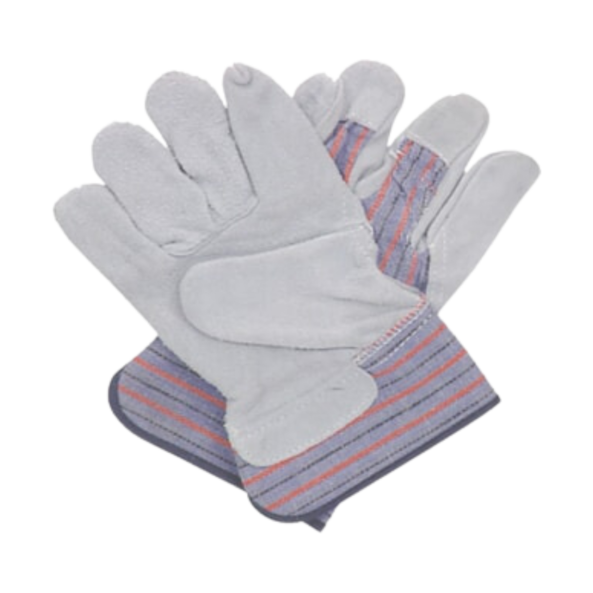 Heavy Duty Green Leather Gloves - 12 Pairs, 10b/mc