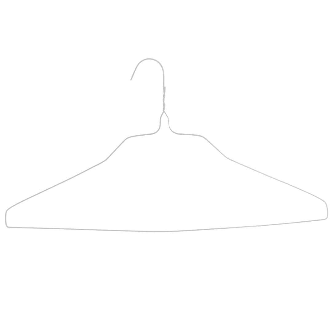 16" White Shirt Hanger, 14.5 Gauge - 500 pcs