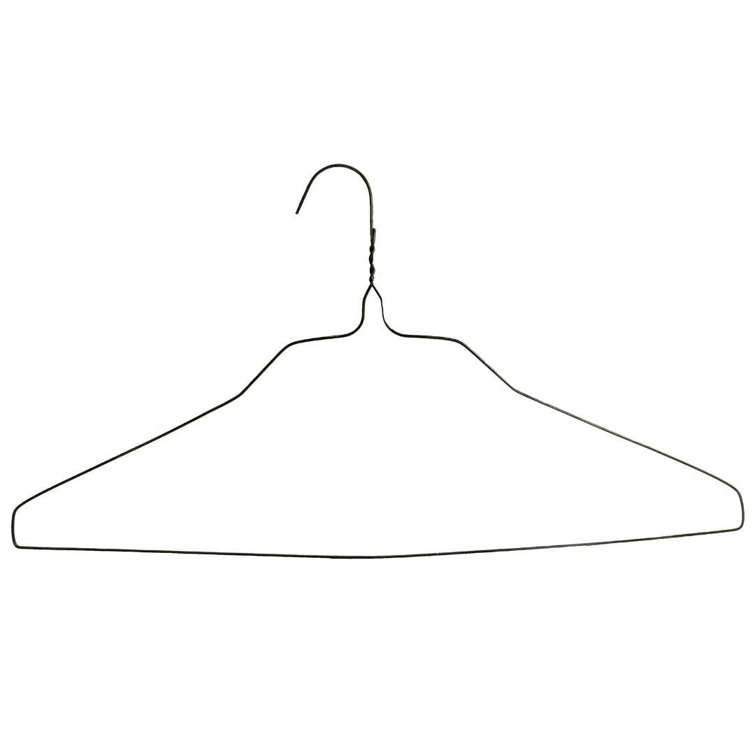 16" Gold Shirt Hanger, 14.5 Gauge - 500 pcs