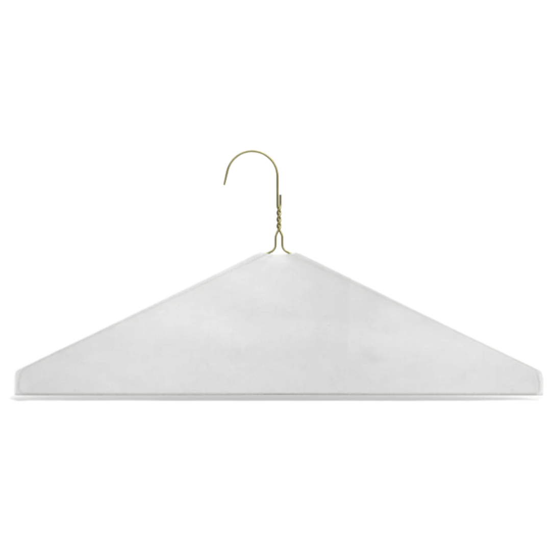 16" Gold Plain Caped Hanger, 13 Gauge - 500 pcs