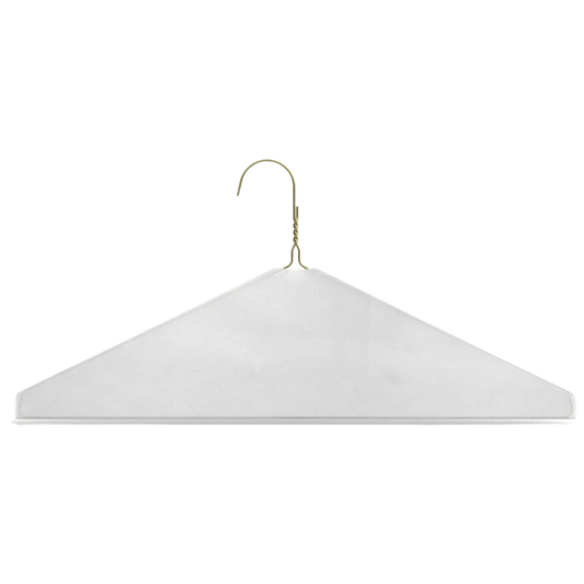 16" Gold Plain Caped Hanger, 13 Gauge - 500 pcs