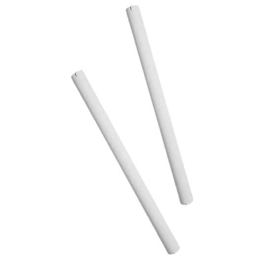18" White Drapery Tubes - 250 pcs