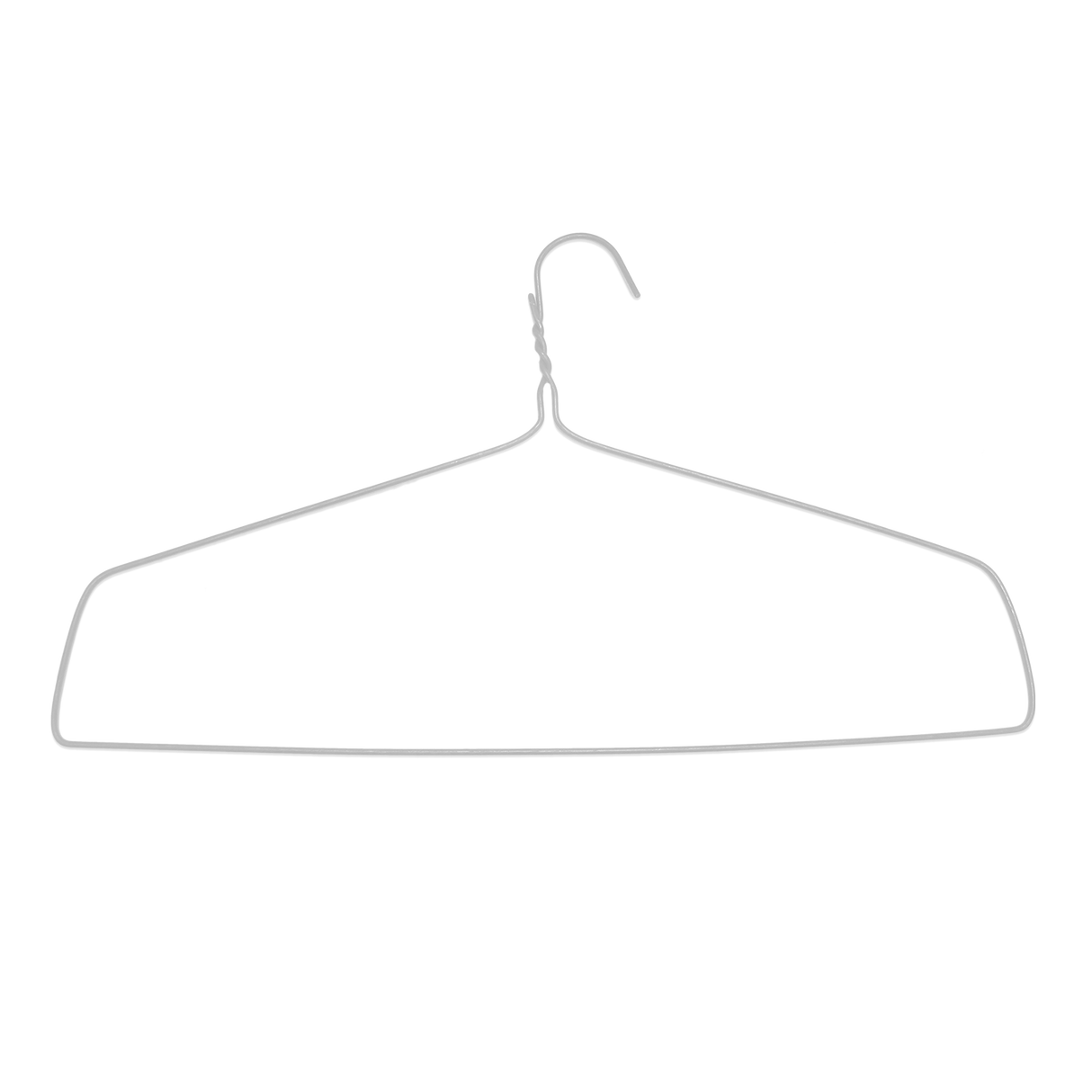 18" White Drapery Hanger, 11.5 Gauge - 250 pcs