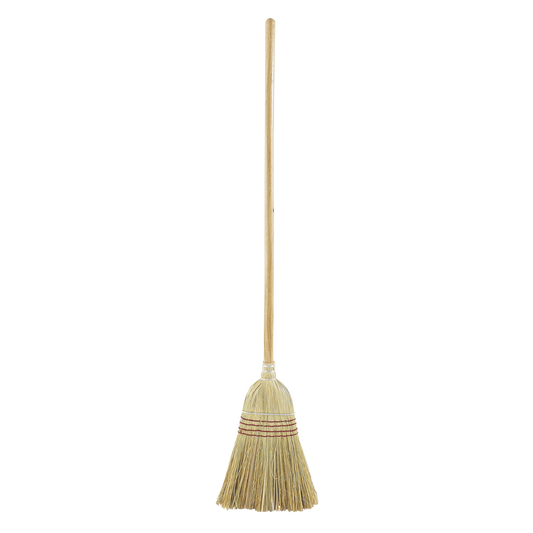 Corn Broom - Warehouse,2.9cm Stained/Lacquered Handle, Red, 145.0 x 30.5 x 6.2 cm