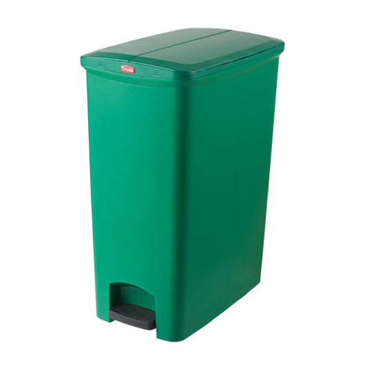 90L Green Svelte Step-on Container