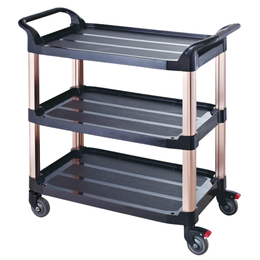 3-Shelf Open Sided Utility Cart - 1 Set