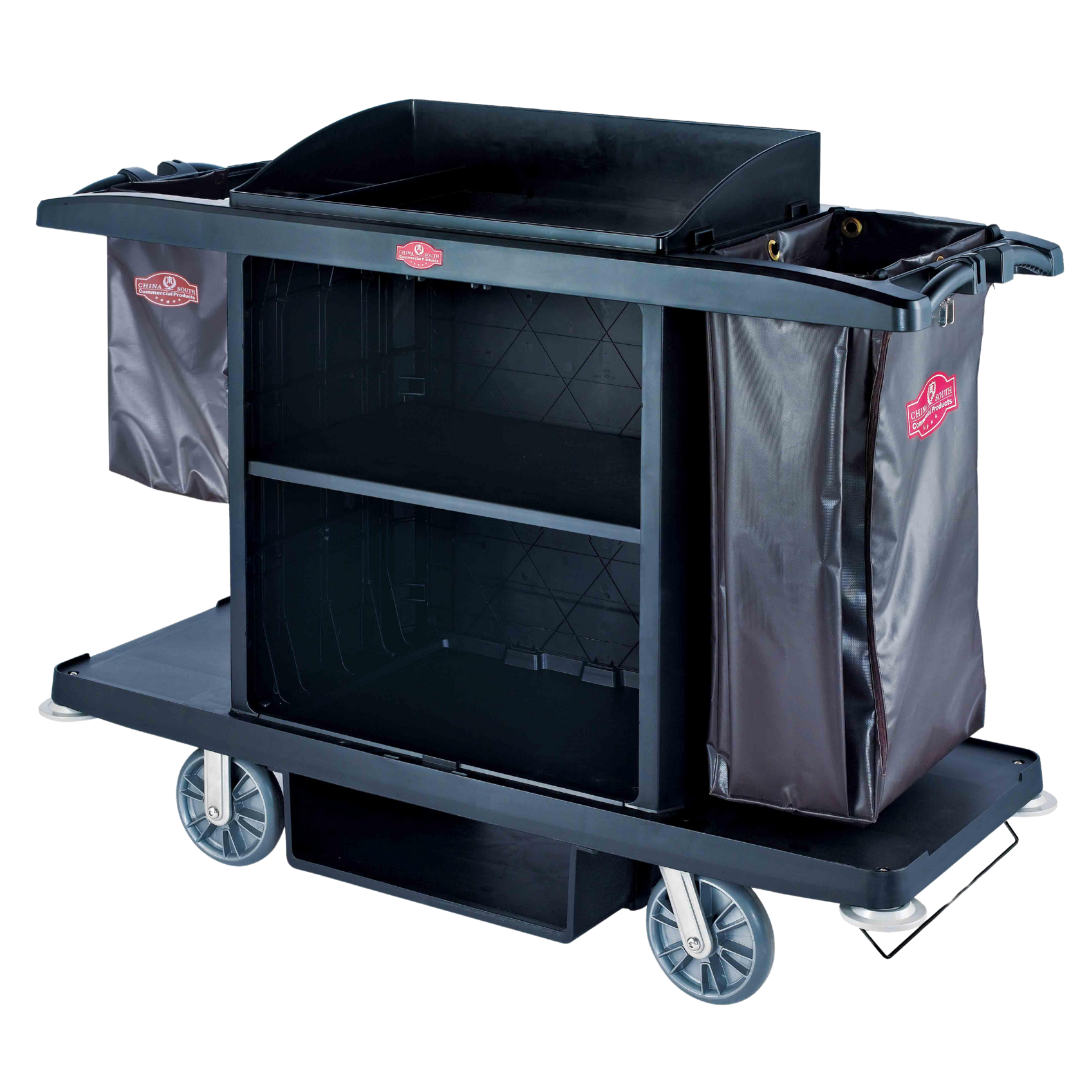 Housekeeping Cart Open Design without Doors - 1 Set