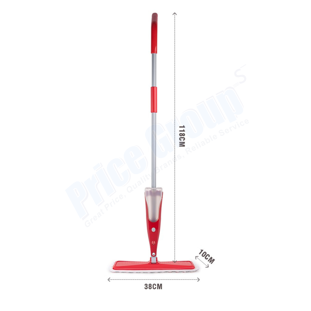 Spray Mop with 500ml removable bottle - 1 Set, 12 sets/cs