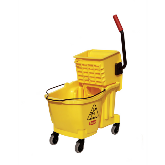 33L Side Press Yellow Combo Bucket & Wringer