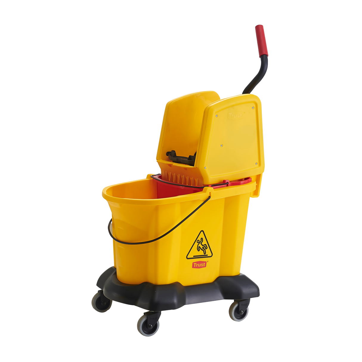 33L Dual-water Down Press Yellow Bucket & Wringer Combo