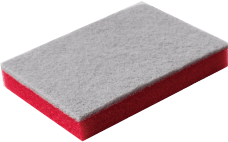 11x16x2.5cm Scouring pad and sponge - 2pcs/pk