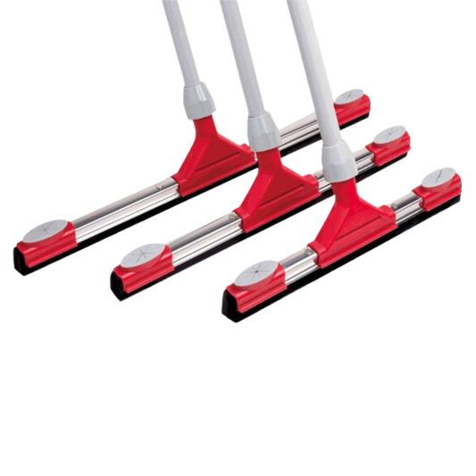 14" Floor Squeegee Steel Head and Metal Handle
