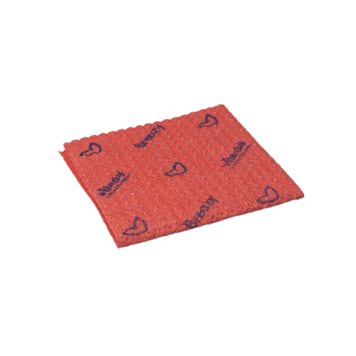 35cm x 35.5cm Red Breazy Semi-disposable Microfibre Cloth - 25pcs