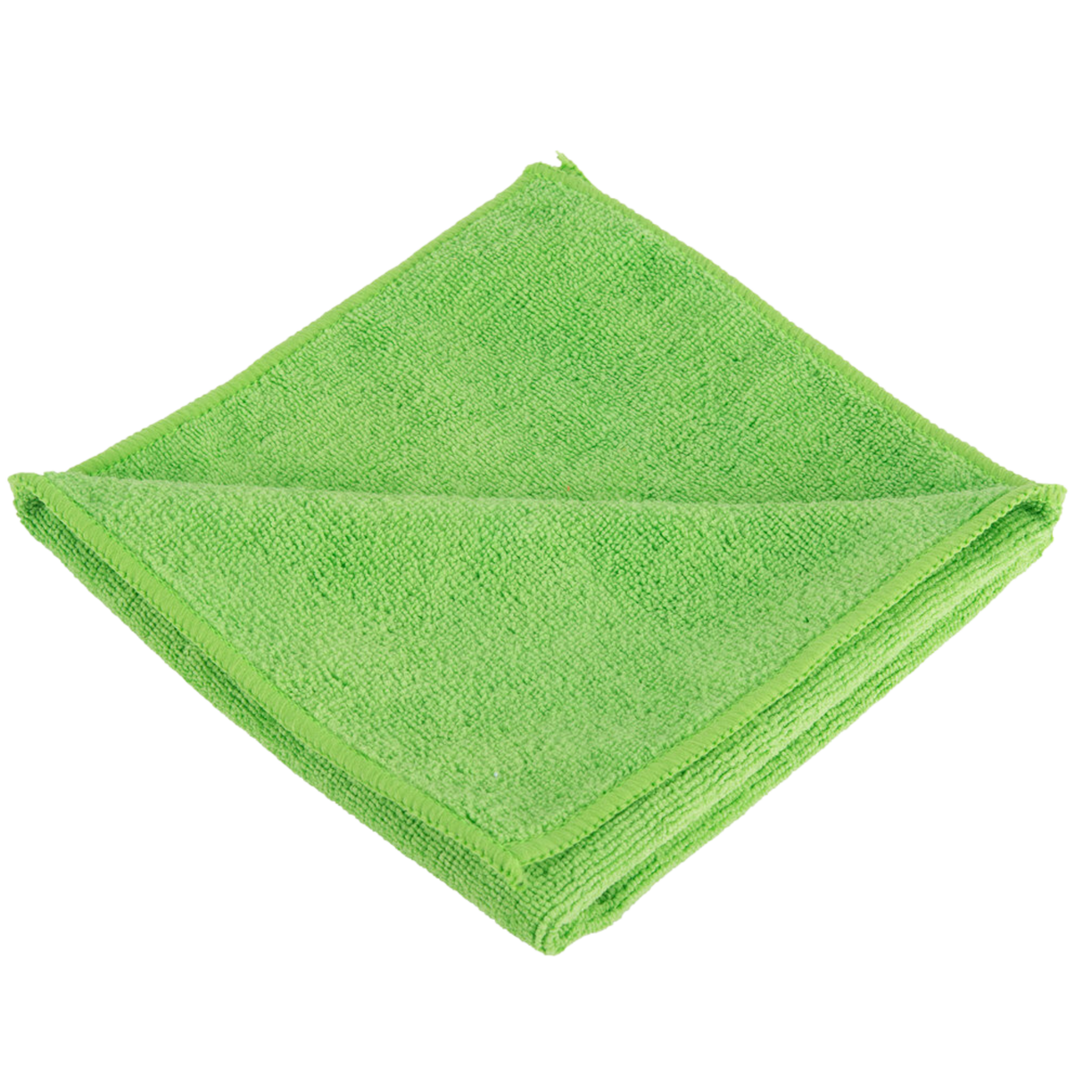 16 x 16 Green Microfiber Cloth - 25 pcs/pak, 8paks/cs