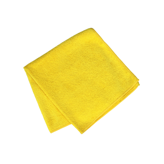 16 x 16 Yellow Microfiber Cloth - 25 pcs/pak, 8paks/cs