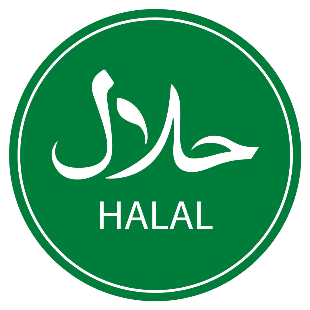 30mm Halal Food Sticker Label - 1000 x 7r,7r x 18/cs