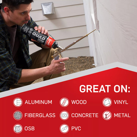 LePage Quad Foam Window and Door Installation Foam, Pale Yellow, 600 ml Can, Pack of 1 LePage®