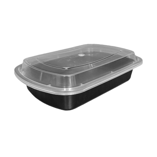 24oz Take-Out Microwaveable Combo Container - 150 sets, 10x3/S