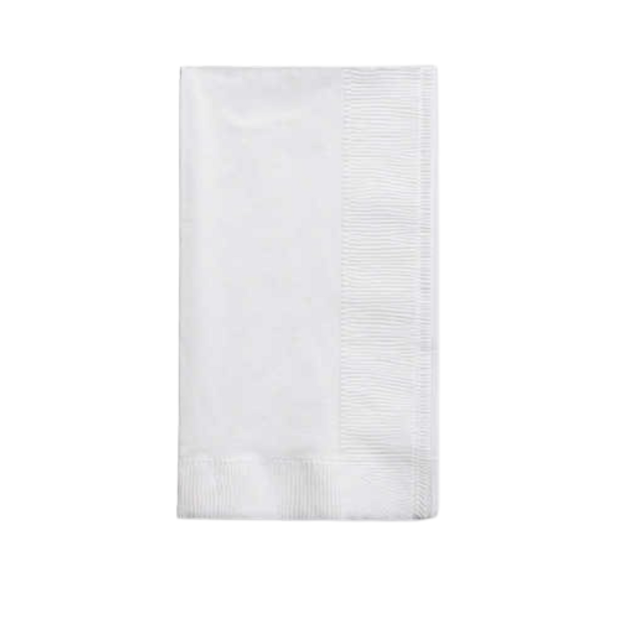 1ply White Embossed Dinner Napkins - 250x12/cs