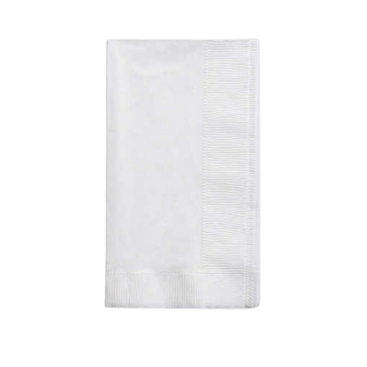 1ply White Embossed Dinner Napkins - 250x12/cs