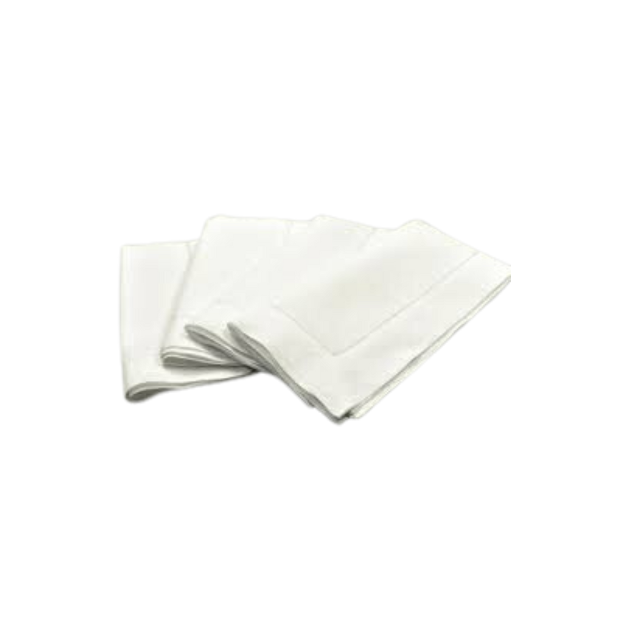 1ply White Dinner Napkins - 10 x 300/cs