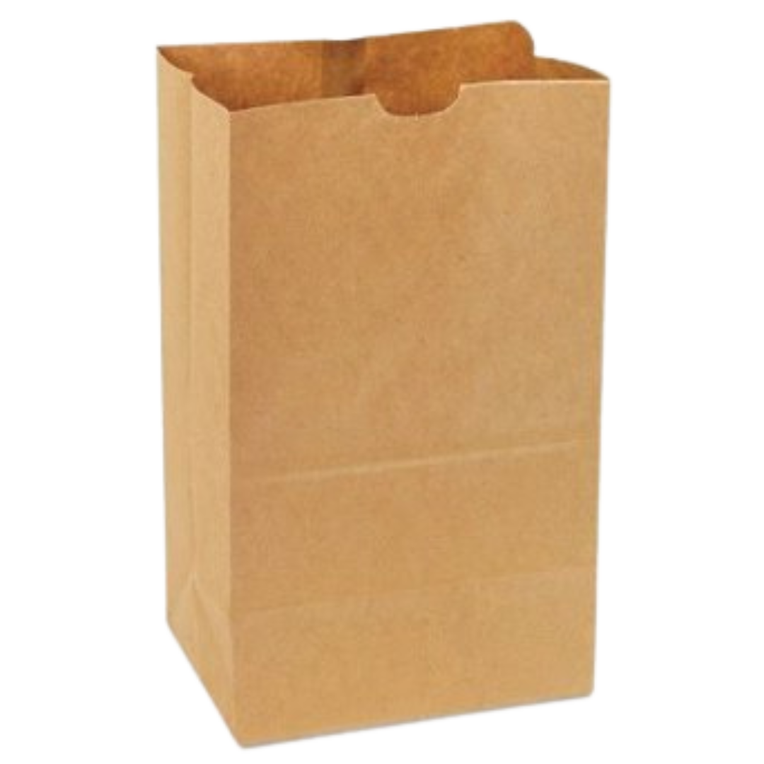 9.7"x6"x16.5" Heavy Duty Brown Paper Bags - 500 pcs