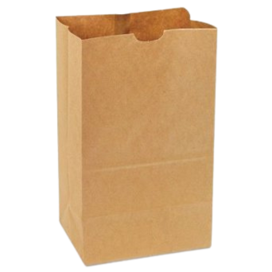 9.7"x6"x16.5" Heavy Duty Brown Paper Bags - 500 pcs
