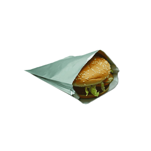 6" x 0.75" x 6.75" Foil Laminated Beef Patty Bags - 500pcs