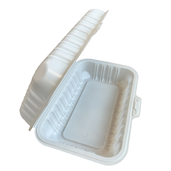 9" x 7" x 3" White MFPP Take-Out Container - 150 pcs/case