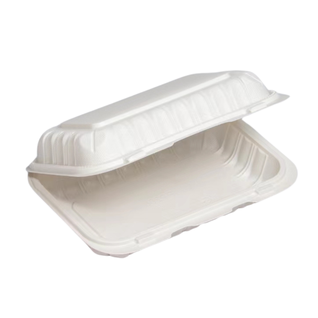 9" x 6" Ivory MFPP Take-Out Container - 150/cs, 5Lx13