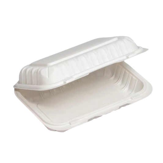 9" x 6" Ivory MFPP Take-Out Container - 150/cs, 5Lx13