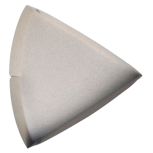 11" x 10" x 1" Plain White Pizza Slice Tray - 100 pcs
