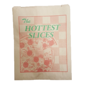 11" x 16" x 3.7" Stock Print Pizza Slice Bag - 500pcs