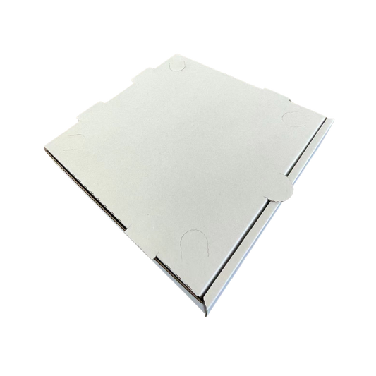 8" x 8" x 1.75" E-Flute White Pizza Box - 50pcs
