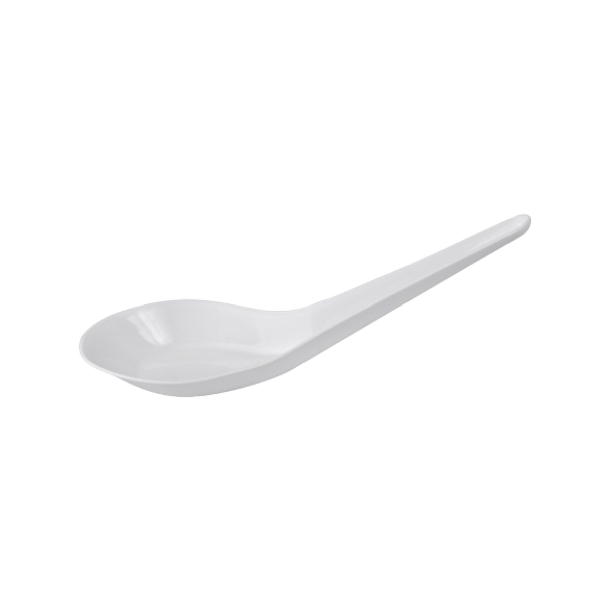 Heavy White Plastic PP Chinese Spoon - 2000 pcs