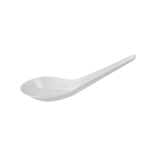 Heavy White Plastic PP Chinese Spoon - 2000 pcs