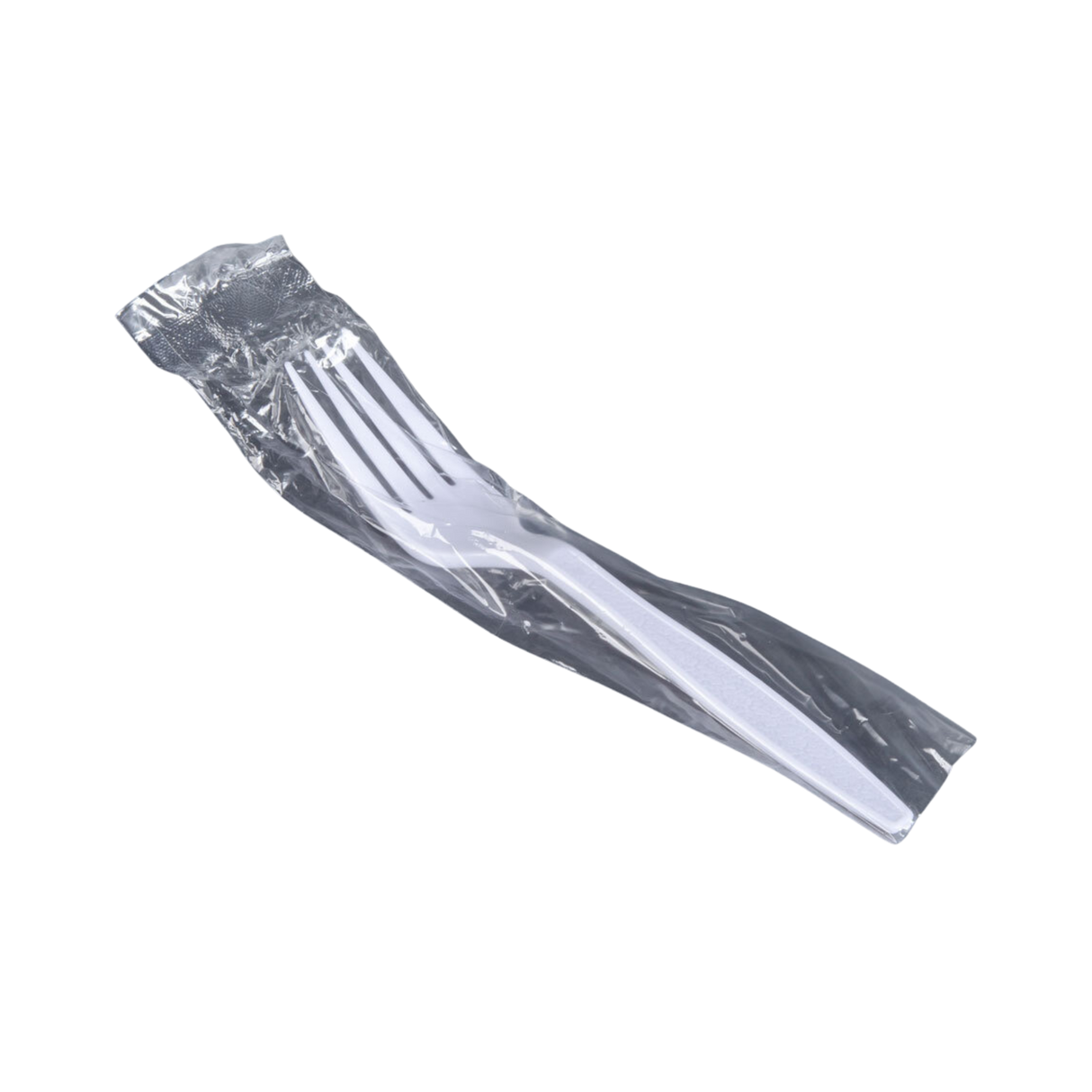 Individually Wrapped White Plastic Forks - 1000pcs