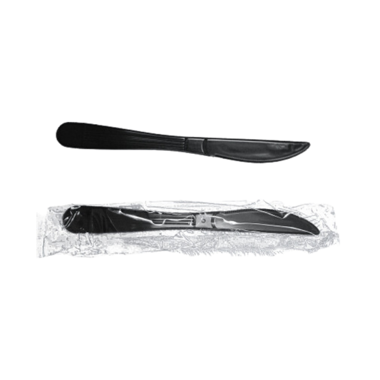 Individually Wrapped White Plastic Knives - 1000pcs