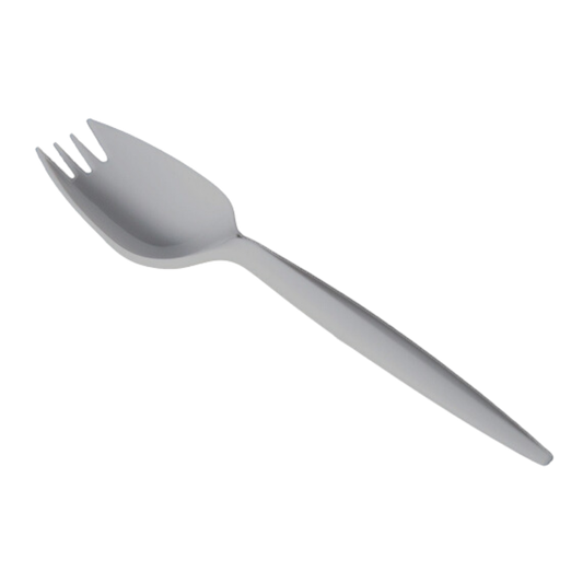 White Plastic Sporks - 1000pcs