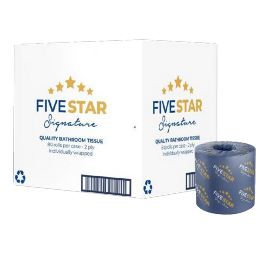 Standard Toilet Paper, 380 Sheets, 2 Ply (FSC 42080) - 80 Rolls